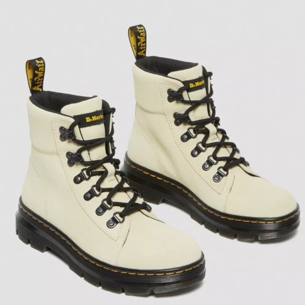 Brand new Dr. Martens Women's Off-White Combat Boots